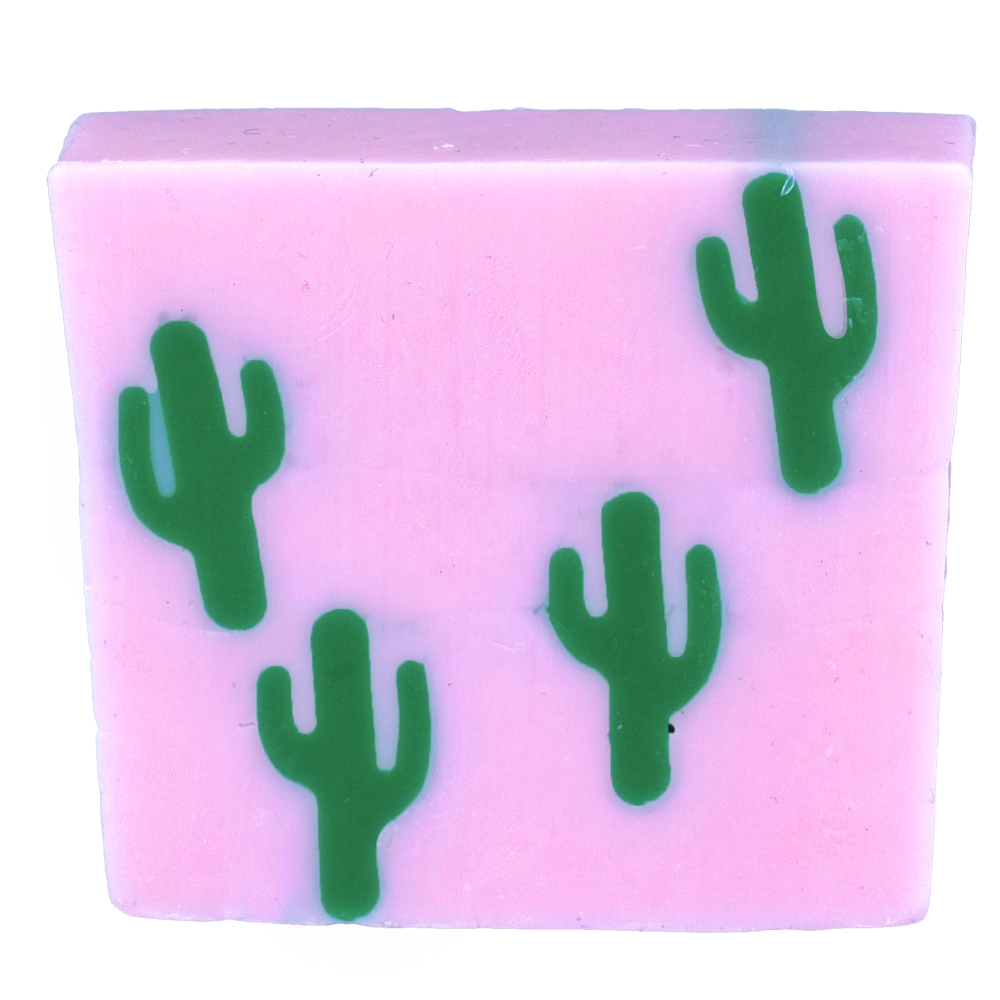 Rózsaszín kaktusz szeletelt szappan
