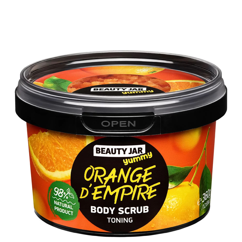 BEAUTY JAR YUMMY ORANGE D'EMPIRE Narancsos Tonizáló Testradír