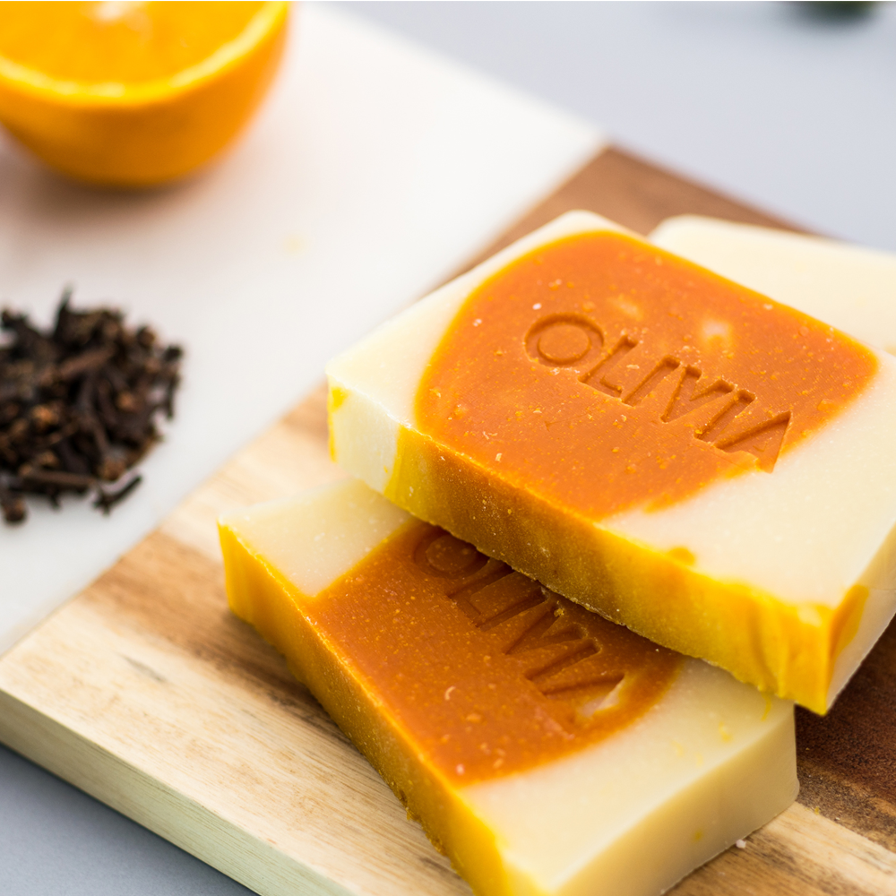 OLIVIA NATURAL Szegfűszeg-narancs szappan
