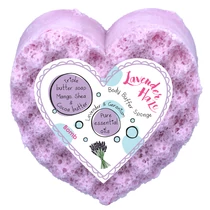 BOMB COSMETICS Levendula özön szivacsos tusoló radírszappan