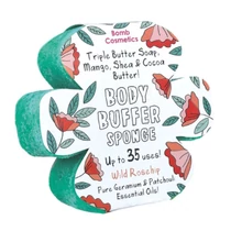 BOMB COSMETICS CSIPKEBOGYÓ-VIRÁG szivacsos tusoló radírszappan