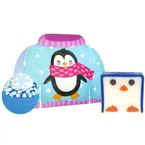 BOMB COSMETICS Pingvines karácsonyi pulcsi ajándékszett