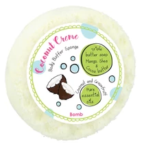 BOMB COSMETICS Kókuszkrém szivacsos tusoló radírszappan