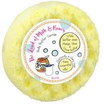 BOMB COSMETICS Tejes-mézes szivacsos tusoló radírszappan